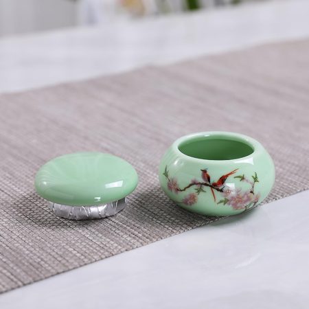 2 Empty Mini Cute Ceramic Jars
